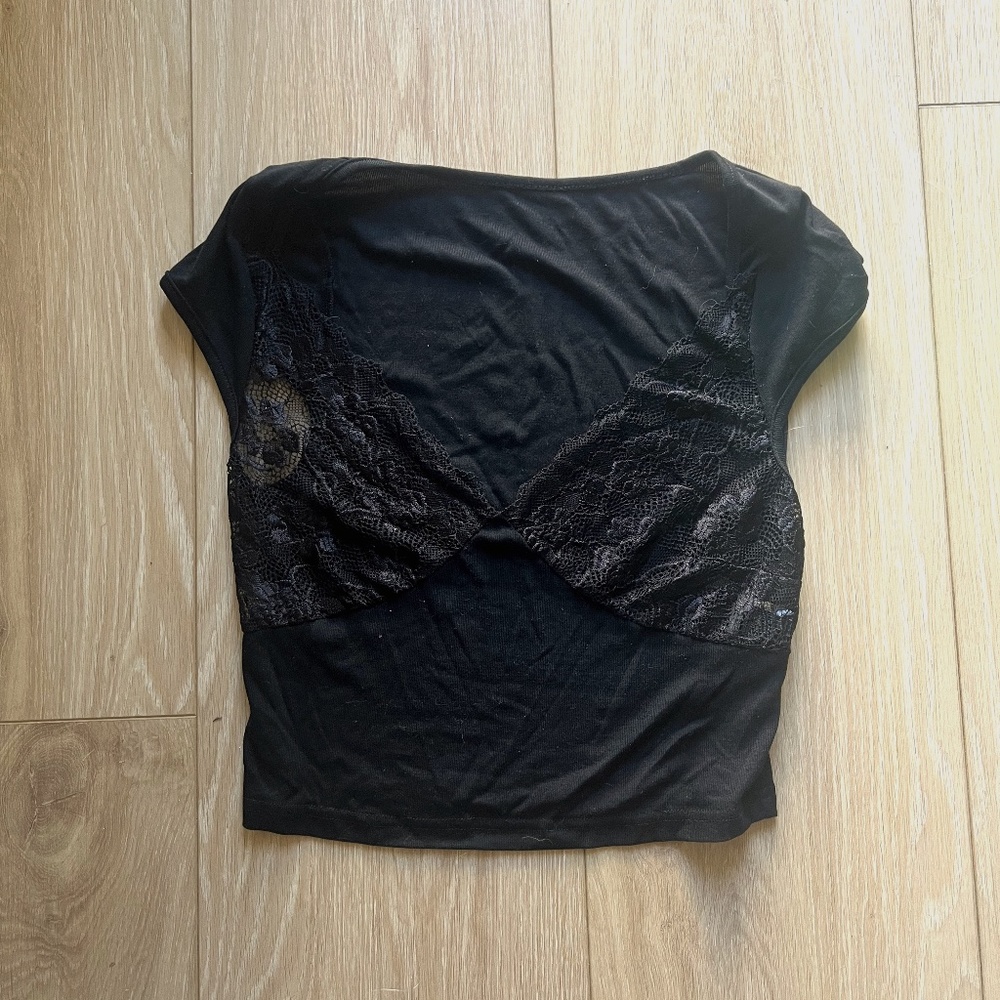 Shein Black Crop top